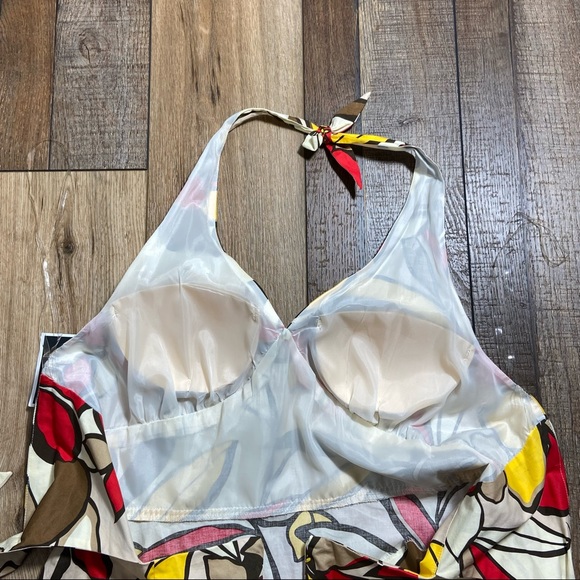 R & K Originals Floral Halter Dress New Size 16 - Picture 4 of 11